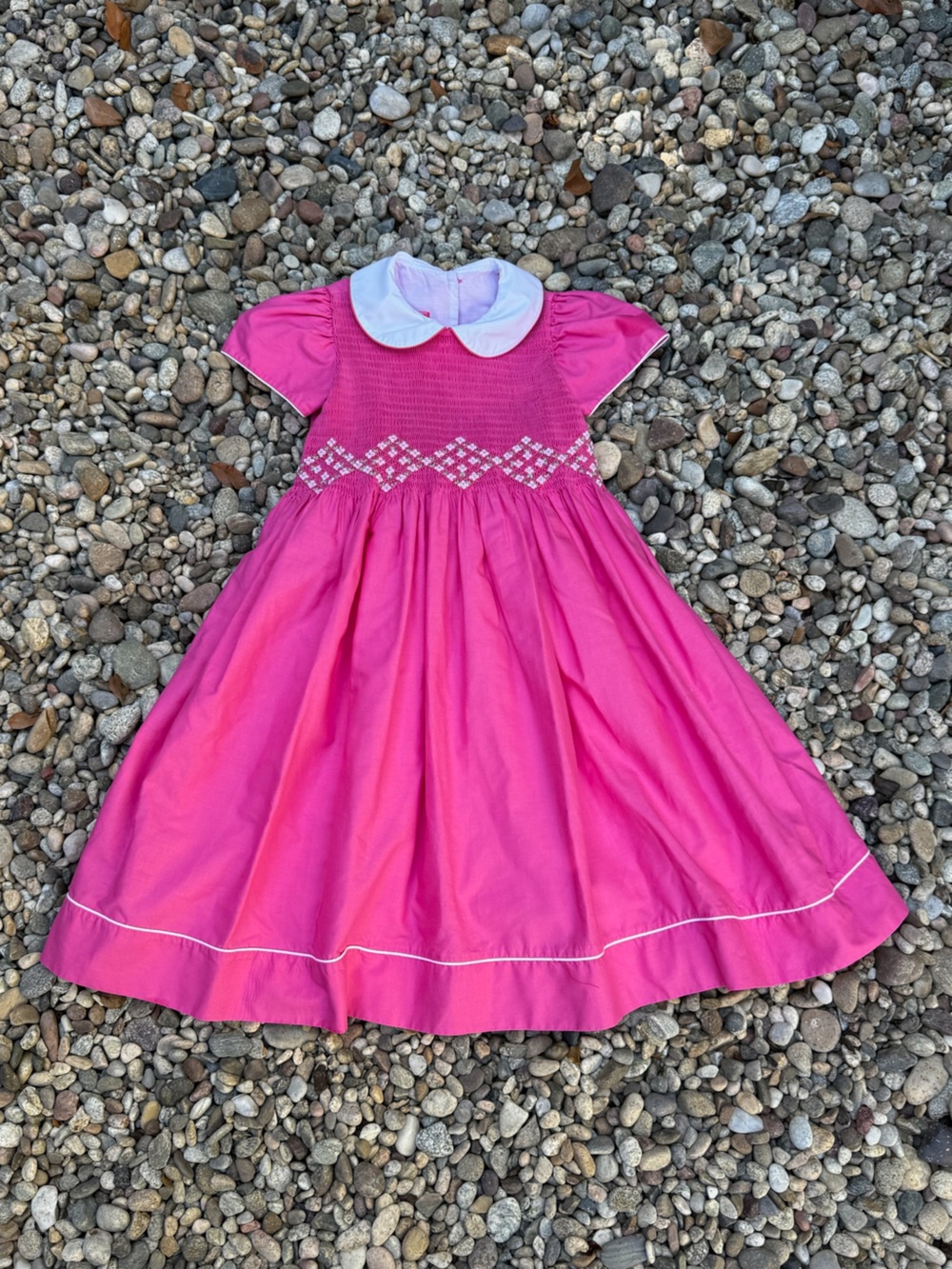Clare & Charlie little girl smocked dress - Size 5